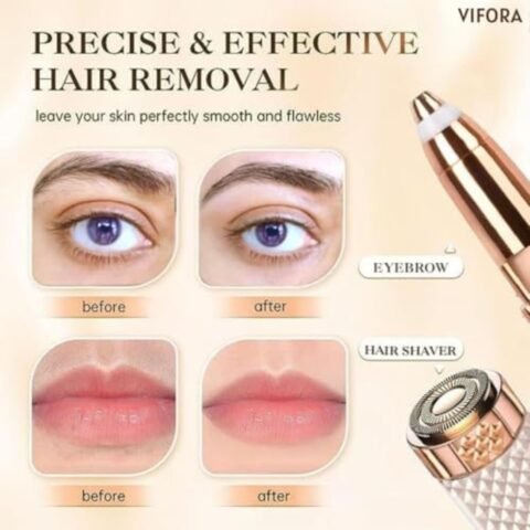 VIFORA Facial Hair Remover Machine For Women – Face, Chin, Cheek, Eyebrow, Upper Lip Hair Remover for Women, USB RECHARGEABLE Epilator Machine for Women