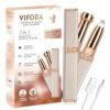 VIFORA Facial Hair Remover Machine For Women – Face, Chin, Cheek, Eyebrow, Upper Lip Hair Remover for Women, USB RECHARGEABLE Epilator Machine for Women