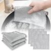 VOLTURI Non Scratch Wire Dish Cloth, Steel Scrubber for Utensils Cleaning, Multipurpose Wet and Dry Cleaning, Stainless-Steel Dish Wash Scrubber for Washing Dishes, Sinks, Counters