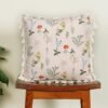 ishro home Premium Cushion Cover Set of 5 | Cushion Cover 16 inch x 16 inch – Soft European Standard Fabric, Frill Design, Machine Washable |