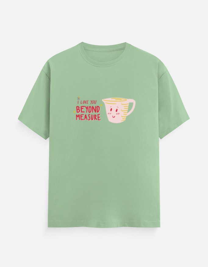 JoyfulCollection “I Love You – Beyond Measure” Unisex Oversized Classic T-Shirt (U-OCT-JOY-ILV02)