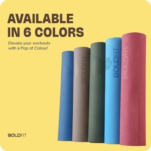 Boldfit Ethylene Vinyl Acetate Yoga Mats For Women Yoga Mat For Men Exercise Mat For Home Workout Gym Mat Anti Slip Yoga Mat For Kids Yoga Mate Gym Mats