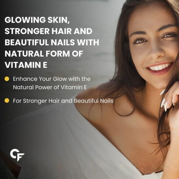 Carbamide Forte 400 mg Vitamin E Capsules for Face and Hair