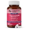 Carbamide Forte Japanese Reduced L Glutathione Tablets 500mg with Vitamin E | Glutathione with Hyaluronic Acid, Vitamin E, Lycopene & Biotin – 30 Veg Tablets Each