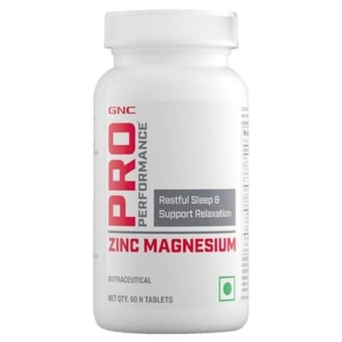 GNC Pro Performance Zinc Magnesium Amino (ZMA) Complex – For Restful Sleep & Relaxation – 60 Tablets