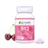 EZ Melts Dissolvable B12 2,500 mcg - Vitamin B12 for Energy & Immune Support - Non-GMO, Vegan & Gluten-Free - Red Cherry - 90 Sublingual Tablets