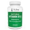 Dr. Berg Natural Vitamin B12 1000 mcg with B Complex Blend - Methylcobalamin B12 for Energy, Nerve Health, and Cognitive Function* - Methylated B12 with Folate - 60 Capsules (2-Month Supply)