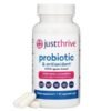 Just Thrive Probiotic & Antioxidant Supplement - 100% Spore-Based Digestive and Immune Support - Gluten Free, 30 Caps