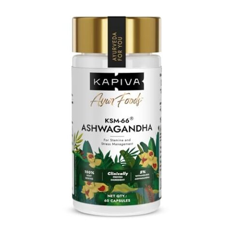 Kapiva KSM‑66 Ashwagandha Capsules