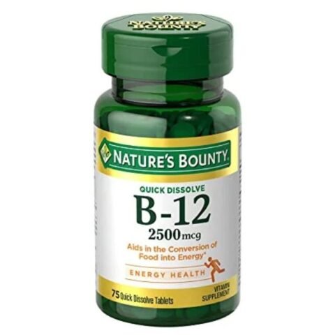 Nature’s Bounty Vitamin B12 2500 mcg, Cellular Energy Support