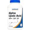 Nutricost Alpha Lipoic Acid 600mg Per Serving,