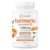 Pure Turmeric Curcumin Supplement 1,000mg | 95% Curcuminoids | 120 Veggie Capsules with Bee Propolis, Ginger, MCT Oil, Fat Soluble Vitamin C, & Black Pepper for Better Absorption | Filler Free