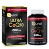 Qunol CoQ10 200mg Softgels, Ultra CoQ10 – Ultra High Absorption Coenzyme Q10 Supplements – Antioxidant Supplement for Vascular and Heart Health & Energy Production – 2 Month Supply – 60 Count