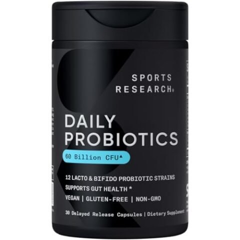 Sports Research Daily Probiotics with Prebiotics, 60 Billion CFU