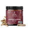 TRIBE ORGANICS Ashwagandha KSM-66 600mg – Organic Root Extract for Stress Relief, Energy & Mood Support – Clinically Proven Adaptogenic Supplement – Vegan, Non-GMO – 120 Capsules