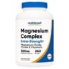 Nutricost Magnesium Complex 500mg, 240 Capsules - Magnesium Oxide, Citrate, and Glycinate - Gluten Free and Non-GMO