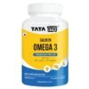 TATA 1mg Salmon Omega 3 Fish Oil Capsules 1000mg with Vitamin E | Advanced Fish Oil with 180mg EPA & 120mg DHA | High absorption for Heart, Brain & Joints | Helps manage cholesterol | Pack of 10