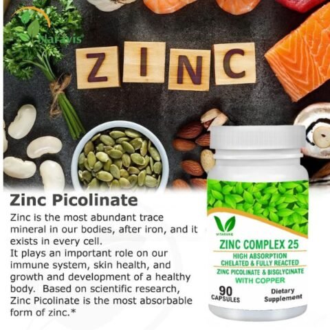 VITARUHE® Chelated Zinc (Pack of 2) Picolinate & Bisglycinate