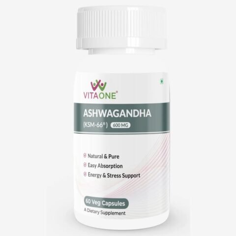 Vitaone Ashwagandha KSM-66® 600Mg Strength – 60 capsule