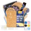 Craftinger Mandala Dotting Art Kit for Adults & Beginners, 14 Pre-Designed MDF Boards | 6 Acrylic Colors | Set of 2 Brushes | Dot Tools | for Artists, Students, Children | Ideal for Gifting, Assorted