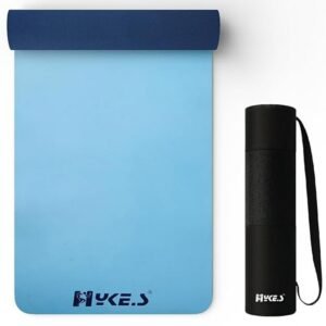 Hykes Yoga Mat for Women & Men - TPE Eco Friendly 6mm thickness Non Slip Classic Pro Exercise Mat for Home Workout Pilates Floor Exercises Gymnastics Meditation with carry Bag & strap