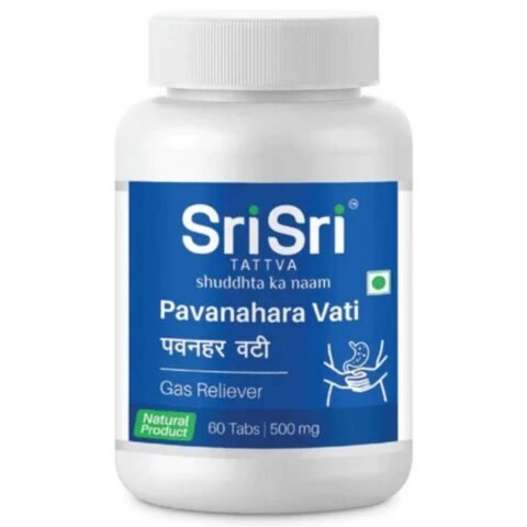 Sri Sri Tattva Pavanhara Vati - Gas Reliever, 60 Tabs | 500mg (Pack of 1)