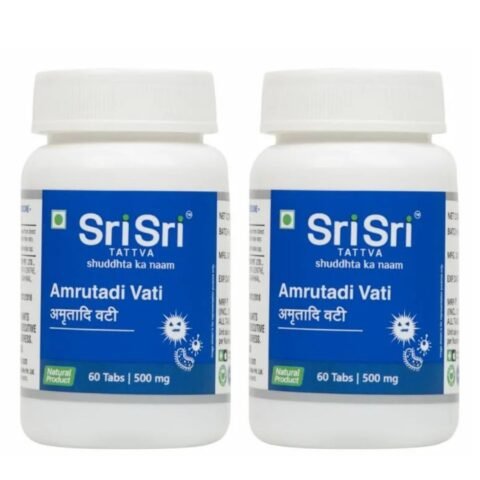 Sri Sri Tattva Amrutadi Vati, 500mg, 60 Tabs (Pack of 2)