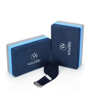 WiseLife Pro Yoga Block | Yoga Brick, High Density Premium TPE Foam Material, Soft Surface, Triple Layer for Optimum Balance, Support & Cushion Extra Large
