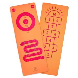 Wiselife Kids Yoga Mat Non-Slip – Playtime For KIds 6mm Extra Thick, Soft, Easy to Fold, Anti Skid, Anti Slip
