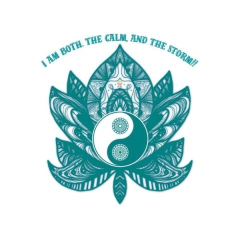 I Am Both – The Calm & The Storm | Unisex Oversized Classic T-Shirt | Balance Collection | 01A02_UOCT-BALF | HealThyRam Merch