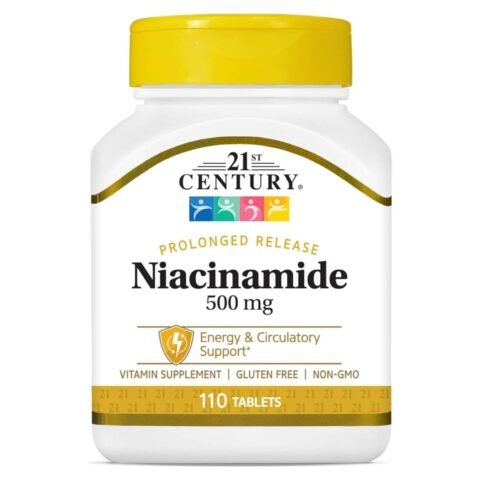 21st Century Niacinamide 500 mg Prolonged Release Tablets, 110 Count