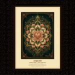 Anahata Kamal – Lotus of the Heart Mandala | HealThyRam Heritage Collection | Healing Expressions 18x24" Framed Artworks For Elite Meaningful Gifting