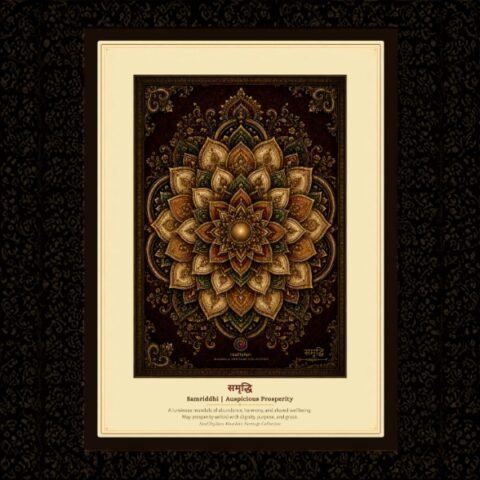 Samriddhi – Auspicious Prosperity | Mandala | HealThyRam Heritage Collection | For Meaningful Gifting