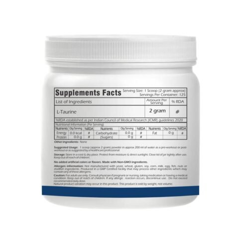 Trexgenics TAURINE USP grade PURE POWDER Nervous System