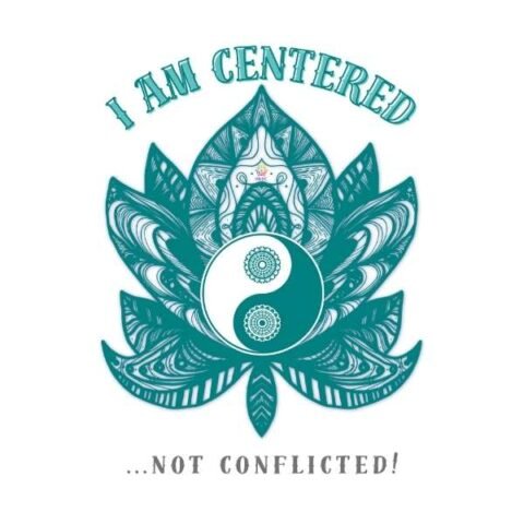 I Am Centered – Not Conflicted | Unisex Sweatshirt | Balance Collection | 01A04_USSh-BalF | HealThyRam Merch
