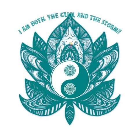 I Am Both – The Calm & The Storm | Crop Tank | Balance Collection | 01A06_WCTa-Bal01F | HealThyRam Merch
