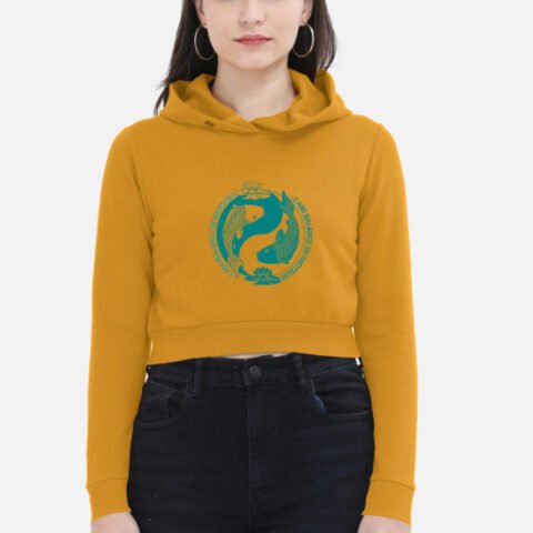 I Am Balance in Motion | Cropped Hoodie | Balance Collection | 02A07_WCHo-BalF | HealThyRam Merch