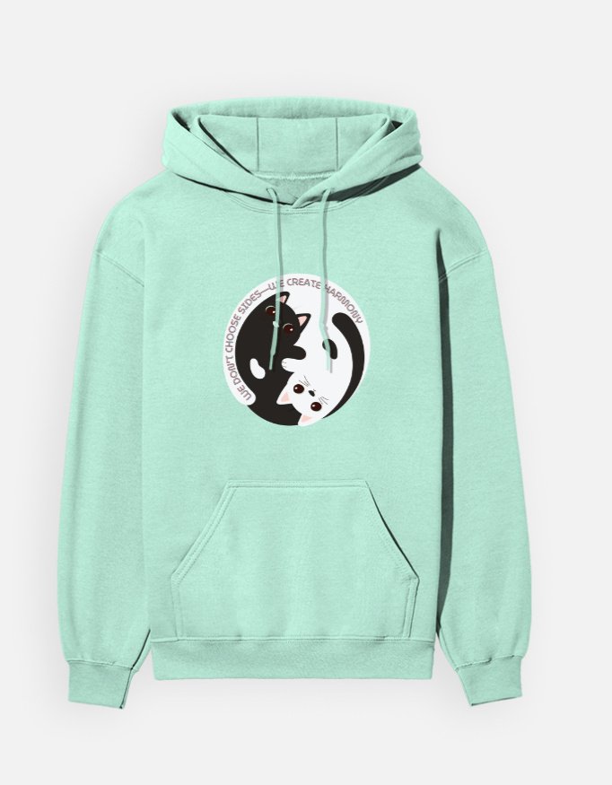 We Don’t Choose Sides – We Create Harmony | Unisex Hoodie | Balance Collection | 03A03_UHoo-BalB | HealThyRam Merch