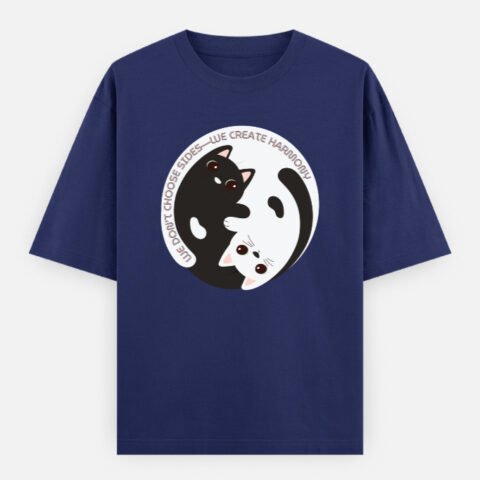 We Don’t Choose Sides – We Create Harmony | Unisex Oversized Classic T-Shirt | Balance Collection | 03A02_UOCT-BalF | HealThyRam Merch