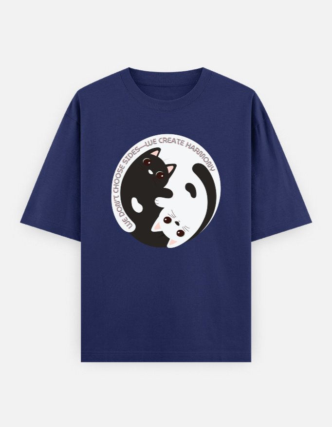 We Don’t Choose Sides – We Create Harmony | Unisex Oversized Classic T-Shirt | Balance Collection | 03A02_UOCT-BalF | HealThyRam Merch