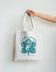 I Am Both – The Calm & The Storm | Tote Bag | Balance Collection | 01A08_WTSD-BalF | HealThyRam Merch