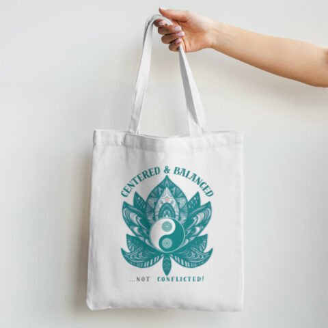 I Am Both β The Calm & The Storm | Tote Bag | Balance Collection | 01A08_WTSD-BalF | HealThyRam Merch