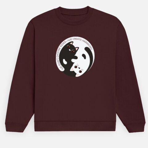 We Don’t Choose Sides – We Create Harmony | Unisex Sweatshirt | Balance Collection | 03A04_USSh-BalF | HealThyRam Merch