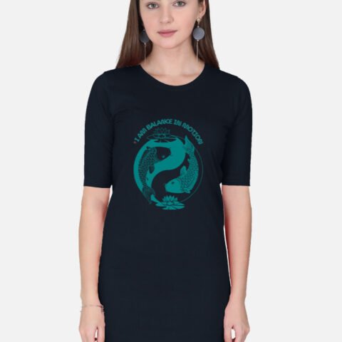 I Am Balance in Motion | T-Shirt Dress | Balance Collection | 02A08_WTSD-BalF | HealThyRam Merch