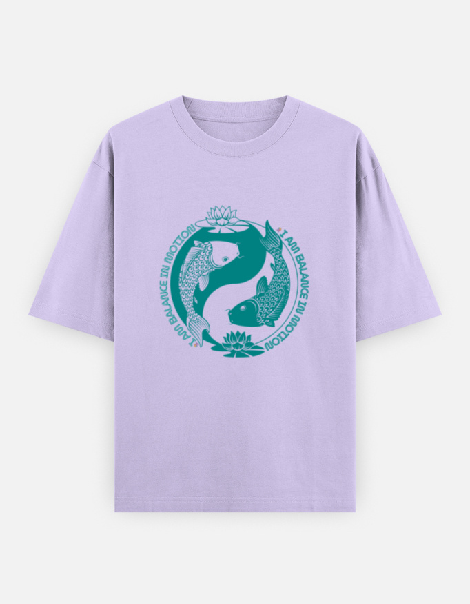 I Am Balance in Motion | Unisex Oversized Classic T-Shirt | Balance Collection | 02A02_UOCT-BalF | HealThyRam Merch