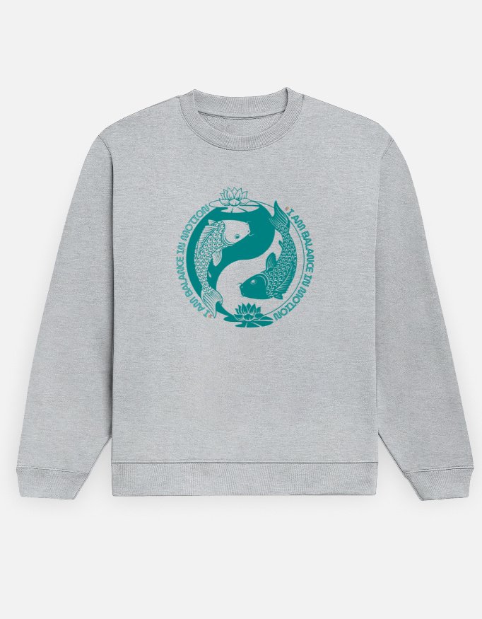 I Am Balance in Motion | Unisex Sweatshirt | Balance Collection | 02A04_USSh-BalF | HealThyRam Merch