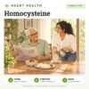 Homocysteine: single test, heart health test with home sample collection. Illustration: a father reading the newspaper at breakfast as his daughter pours tea.